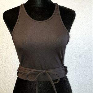 Women's Black Sleeveless Top